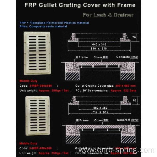 FRP Composite Grating For Drain Hot Sale